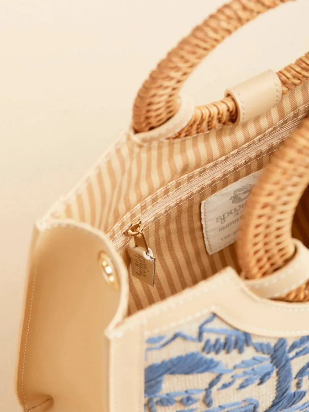 Straw Sienna Satchel| Spartina 449| Daise Seascape - Picture 3 of 6